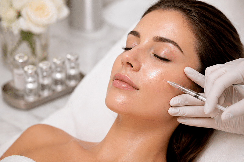 Injectiebehandeling Skin boosters voor diepe hydratatie